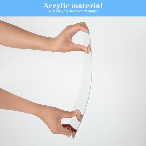 Sibba Wall-Mounted Mirror Tiles Decor Self Cut Acrylic Peel Stick Border Stickers Workout Sheet Squares Wallpaper Dance Body Mirrors Home Studio Gym Door Panels Window Frame Film Cut Size(2 PCS,30 cm) in Saudi Arabia