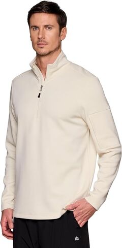 Avalanche Men's 1/4 Zip Top, Lightweight Long Sleeve Quarter Zip Sweatshirt Hiking Pullover with Zipper Pocket in Saudi Arabia