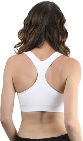 ToBeInStyle Women's Scoop Neck Racerback Sports Bra in Saudi Arabia