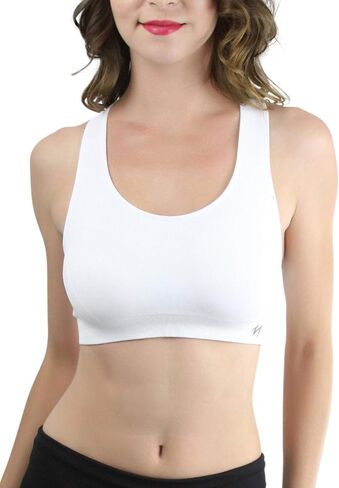 ToBeInStyle Women's Scoop Neck Racerback Sports Bra in Saudi Arabia