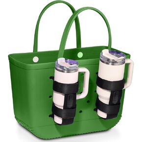 2 Pack Bogg Bag Cup Holder for Stanley, Large Drink Holder Compatible with All Bogg Bag, Adjustable Cup Holder Attachment, 40 oz Water Bottle Accessories for Simply Southern Bogg Bag