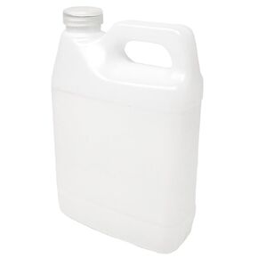 Heavy Duty Natural 32 Oz/1 Quart F-Style HDPE Plastic Jug with Screw Cap, Multipurpose Oil, Liquid Storage Container with Handle (12)