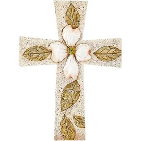 Creative Brands Wall Resin Cross, White