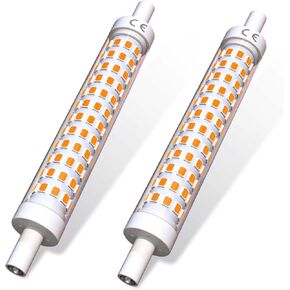 R7s LED Bulb 118mm 10W 1300LM Day Light 6000K 110-130V J118 J Type Linear Double Ended 100W Halogen Equivalent for Floodlight Landscape (2 Pack Not Dimmable)