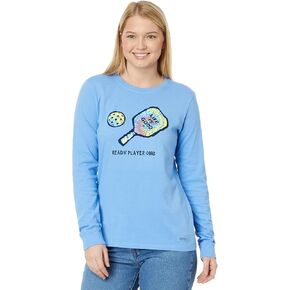 Life is Good Ready Player One Pickleball Long Sleeve Crusher™ Tee