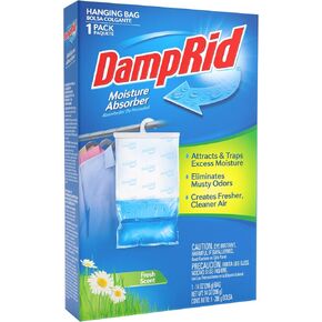 DampRid FG80 Hanging Moisture Absorber Fresh Scent, 6 Count