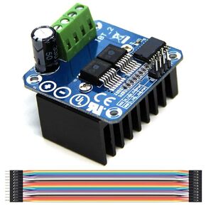 Motor Driver Module BTS7960B Double DC Stepper Motor Driver H-Bridge PWM Smart Car Driver Module for Arduino Current Limit with Dupont Cable