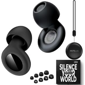 Ear Plugs for Sleeping Noise Cancelling, 45dB Hearing Protection, Reusable, Super Soft Silicon Earplugs for Concerts, Swimming, Block Snoring, & Motorcycles, 4 Tip Size Ear Plugs for Noise Reduction