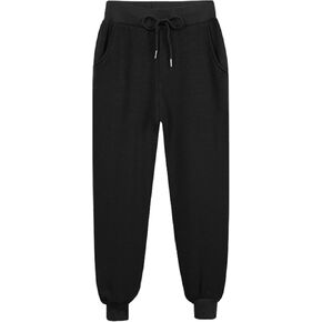 ebossy Women's Activewear Thicken Sherpa Lined Drawstring Stretch Sweatpant Jogger Pant