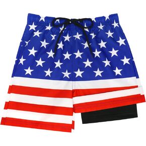 Boys Swim Trunks with Compression Liner Boys Bathing Suit Kids Swimsuits Boys Board Shorts Teen Boys Quick Dry Shorts