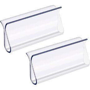 2 PCS Roller Window Shades Clear Plastic Hem Grip Window Shade for Roller Shades Pull Down Shades Blinds for Windows Home Accessories