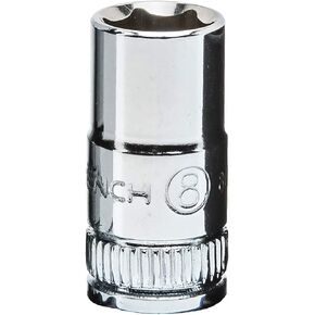 GEARWRENCH 1/4" Drive 6 Pt. Standard Socket, 8mm - 80130