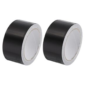 uxcell Aluminum Foil Tape 2 Inch x 22 Yards Black High Temperature Tape for HVAC, Sealing, Patching Hot and Cold Air Ducts 2 Pcs