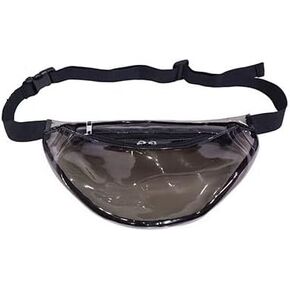 Stylish Women Iridescent Hologram Fanny Pack Shiny Metallic Waist Bag Punk Girl For Women Festival Party Travel Rave Hiking Outdoor Activities (Clear Orange)