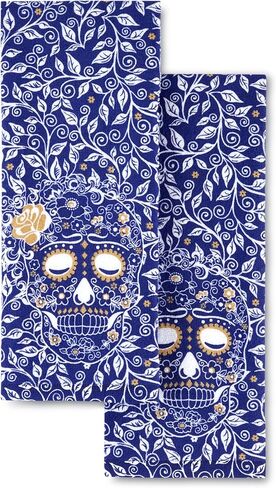 طقم فوط مطبخ فييستا جمجمة وكرمة، متعدد، 2 قطعة in Kuwait