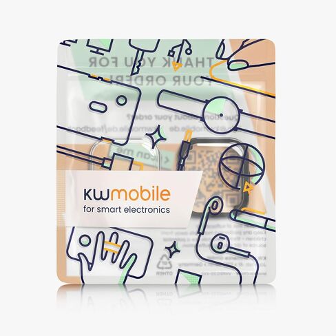 kwmobile Case Compatible with Amazfit Active (A2211) Case - 2X TPU Silicone Fitness Tracker Cover - Transparent/Black in Saudi Arabia