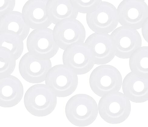حلقات دائرية - 30 قطعة حشية مانعة للتسرب تناسب إصلاح أنابيب صمامات الضاغط - سيليكون - (5 مم OD 2 مم عرض 1.5 مم، أبيض) in Kuwait