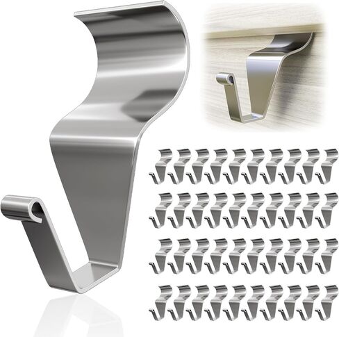 Goabroa Vinyl Siding Hooks, 10 Pack Heavy Duty Siding Hooks for Hanging Outdoor, No-Hole Needed Stainless Steel Siding Clips for Hanging Lights Decor in Saudi Arabia