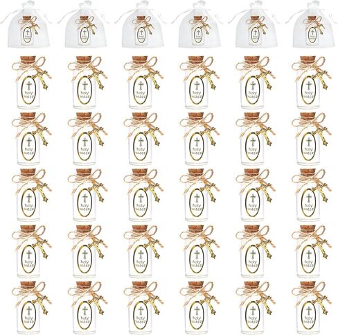 56 Set Holy Water Bottles,25ml Catholic Christian Holy Clear Water Bottles Cork Stopper Glass Bottles Empty Holy Container for Jerusalem Gifts Wedding Party Favors Gift in Saudi Arabia