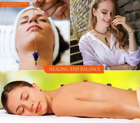 Chakra Stones Set - Crystals and Healing Stones Kit, 5 Ebooks (18 pcs) in Saudi Arabia