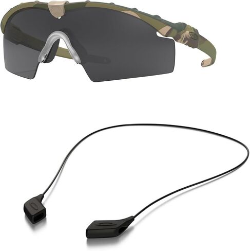 مجموعة نظارات Oakley OO9146 الشمسية: OO 9146 914602 Si Ballistic M Frame 3.0 طقم ملحقات مقود أسود متعدد وكبير in Saudi Arabia
