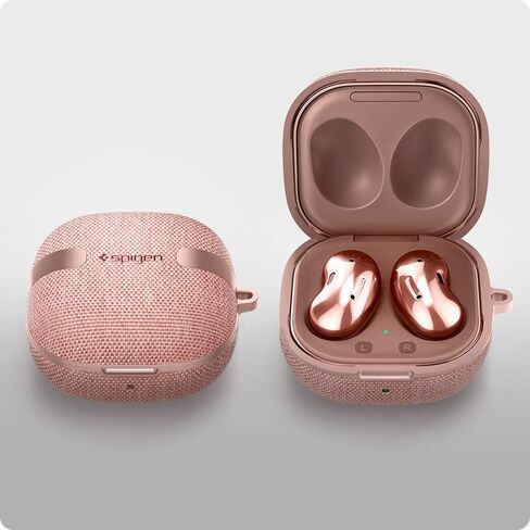 Spigen Urban Fit Designed for Galaxy Buds2 Pro (2022) / Buds 2 (2021) / Buds Pro (2021) / Buds Live (2020) Shockproof Protective Cover - Black in Saudi Arabia