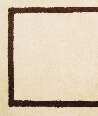 Mesa Tan Contemporary Wool Hearth Rug, Rectangular in Saudi Arabia