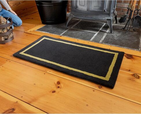 Mesa Tan Contemporary Wool Hearth Rug, Rectangular in Saudi Arabia