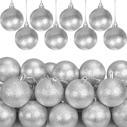12 Pcs Christmas Ball Ornaments 2.4 Inch Shatterproof Christmas Tree Decorations Glittering Plastic Christmas Hanging Ball Ornaments for Xmas Tree Home Holiday Wedding Party Decor (Lime Green) in Saudi Arabia