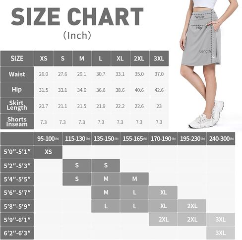 M MOTEEPI Skorts for Woman Golf Skirt Knee Length Tennis Athletic Skorts with Pockets in Kuwait