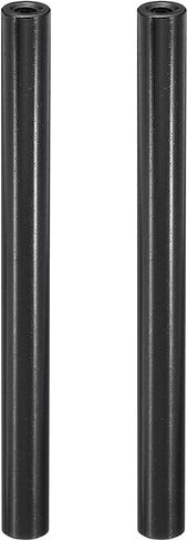 PATIKIL M3 Aluminum Spacers, 2 Pcs Metal Spacer Aluminum 3mm ID x 6mm OD x 80mm L Threaded Spacer Screw Standoff Round for RC Car Drones Motherboard, Black in Saudi Arabia