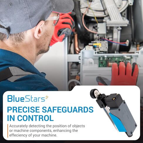BlueStars Pack of 2 ME-8108 Momentary Roller Lever Arm Limit Switch for CNC Mill Laser Plasma 250VAC/5A Used in Automatic Control of Various Machinery in Saudi Arabia