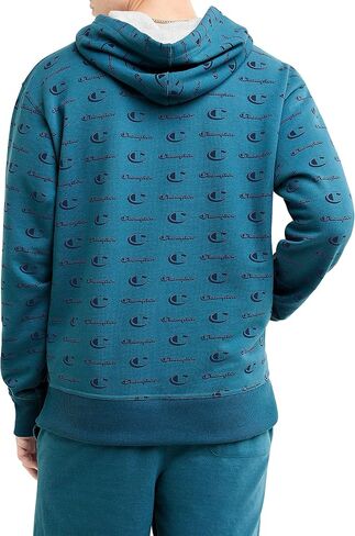 Champion Powerblend Hoodie for Men, Hooded Sweatshirt, All Over Classic Script in Saudi Arabia