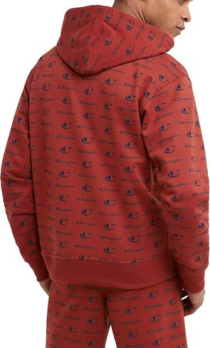 Champion Powerblend Hoodie for Men, Hooded Sweatshirt, All Over Classic Script in Saudi Arabia