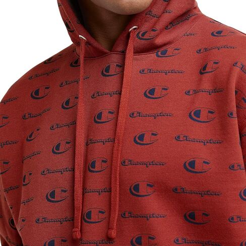 Champion Powerblend Hoodie for Men, Hooded Sweatshirt, All Over Classic Script in Saudi Arabia