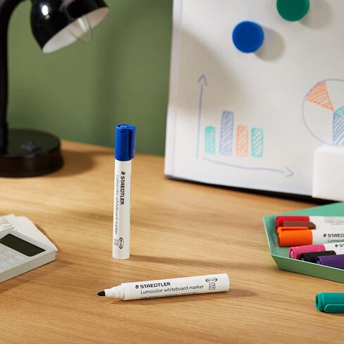 قلم تحديد السبورة البيضاء STAEDTLER 351 WP8 Lumocolor - ألوان متنوعة (عبوة من 8 قطع) in Saudi Arabia