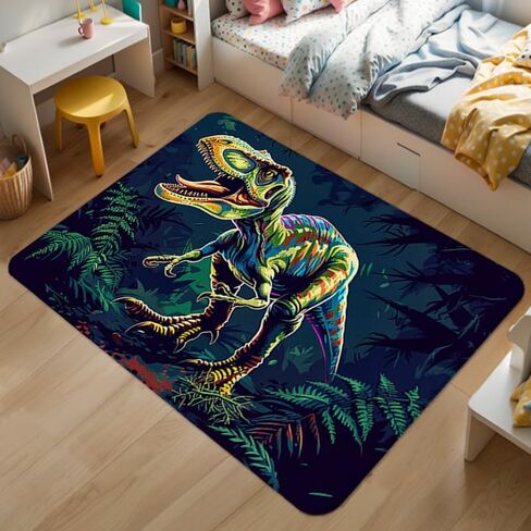 Dinosaur Rug for Boys Bedroom and Living Room Decor - Fun Dino Rug - 36x24 inches in Saudi Arabia