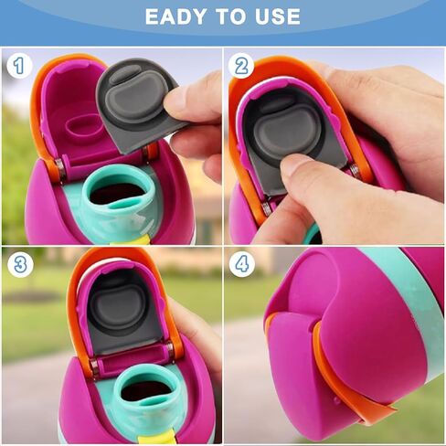 6 قطع سدادة بديلة متوافقة مع Owala FreeSip 24oz 32oz، سدادة سيليكون بغطاء علوي لزجاجة المياه لغطاء زجاجة Owala 19/24/32/40oz، حشية سدادة غطاء خالية من BPA لاستبدال الختم المطاطي Owala in Kuwait