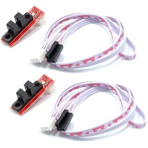 RLECS 2-Pack Optical Endstop Light Control Limit Switch for 3D Printer RAMPS 1.4,Optical End Stop Control Limit Switch with 3-Pin Cable