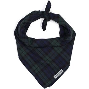 ملحق The Worthy Dog Large Buffalo Plaid Designer قابل للتعديل ومريح للكلاب - يناسب الكلاب الكبيرة، أحمر/أسود