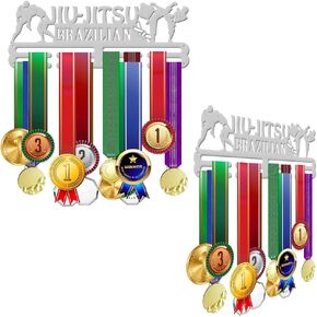INFUNLY Medal Display Brazilian Jiu Jitsu Award Holder Sports Medal Hanger Rack Wall Mounted Medal Hanger Race Medal Wall Hanger for Brazilian Jiu Jitsu Awards Ribbon