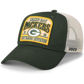 FOCO Men's NFL Team Logo Truckstop Patch Mesh Trucker Rf Hat Caps