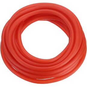 Natural Latex Rubber Tubing 1/4" ID x 3/8" OD 26ft Rubber Hose Highly Elastic [for Exercise, Stretching, Laboratory, Home Tube] - 6x10mm / Red