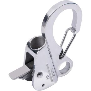Boat Anchor Hook Sliding Hook: Knotless Anchor System Easy to Use with Quick Release(Rope Not Included) Stainless Steel Boat Anchor Hook Clips for 3/8'' - 5/8'' Rope Holds 8000 lbs