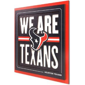 YouTheFan NFL Houston Texans Slogan Series 3D Wall Art