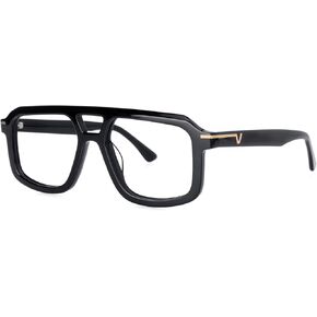 VOOGLAM Aviator Blue Light Glasses for Men Women Anti Eyestrain Dry Eyes Computer Phone TV Eyewear Eliyahu