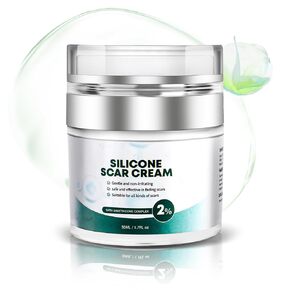 Advanced Scar Cream, Silicone Gel for Scars, Professional Scar Removal Cream for Surgical Scars, Stretch Marks, Old and New Scars 1.7 oz(50g)
