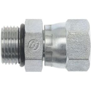 Brennan Industries 6402-12-12-O تركيب أنبوب فولاذي مستقيم، 1-1/16"-12 SAE ORB x 1-1/16"-12 خيط SAE، 3/4" ذكر O-Ring Boss x 3/4" أنثى JIC دوارة in Kuwait