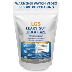 Leaky Gut Solution: Leaky Gut Repair Powder Supplement for Digestive Restoration. Gut Lining Support, Prebiotics, IBS, Leaky Gut Book 120 Servings