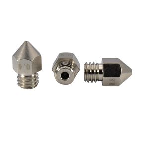 MK8 Plated Wear Resistant Brass Nozzle 0.4mm 0.6 0.8 Compatible with 1.75mm Makerbot MK8 extruder, Creality CR-10 All Metal Hotend, Ender 3, CraftBot Tevo Tornado 3D Printer (1x0.4mm+1x0.6mm+1x0.8mm)